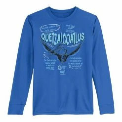 Licensed Character Boys 8-20 Quetzalcoatlus Facts Dinosaur Long Sleeve Tee