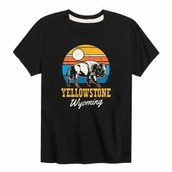 Licensed Character Boys 8-20 Yellowstone, Wyoming Bison Graphic Tee