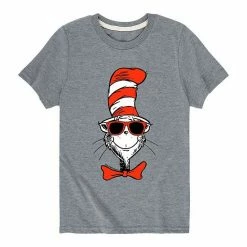 Licensed Character Boys 8-20 Dr. Seuss The Cat In The Hat Cool Shades Tee White -Licensed Character Shop unnamed file 9804