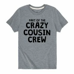 Licensed Character Boys 8-20 Part Of The Crazy Cousin Crew Graphic Tee White