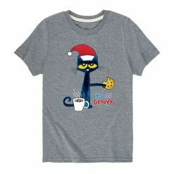 Licensed Character Boys 8-20 Pete The Cat Santa Groovy Tee