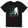 Licensed Character Men's Sasquatch Believe Christmas Tee Black -Licensed Character Shop unnamed file 982