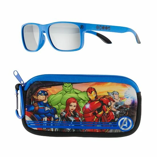 Licensed Character Boys Marvel Avengers Sunglasses & Case Set 3 Licensed Character Boys Marvel Avengers Sunglasses & Case Set