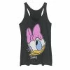 Licensed Character Juniors' Disney Daisy Duck Winking Face Portrait Tank Black -Licensed Character Shop unnamed file 9845
