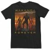 Licensed Character Men's Black Panther Movie Wakanda Forever Tee -Licensed Character Shop unnamed file 987