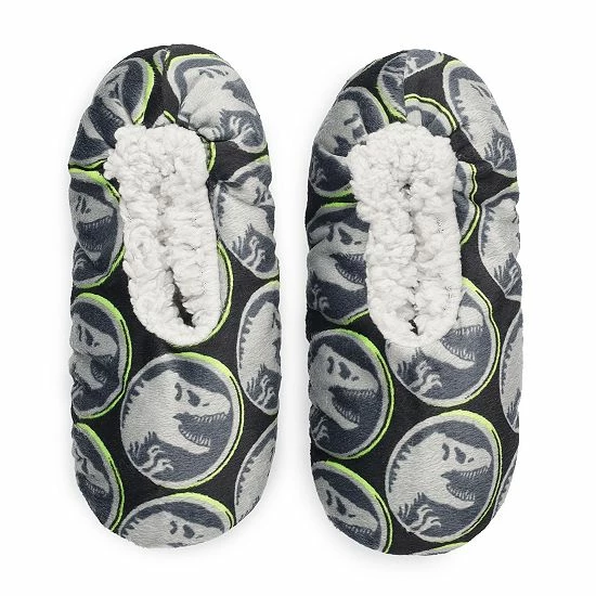 Licensed Character Boys 4-20 Universal's Jurassic World 2 Fuzzy Babba Slipper Socks 3 Licensed Character Boys 4-20 Universal's Jurassic World 2 Fuzzy Babba Slipper Socks
