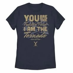 Licensed Character Juniors' Yellowstone "You Are The Trailer Park I Am The Tornado" Graphic Tee
