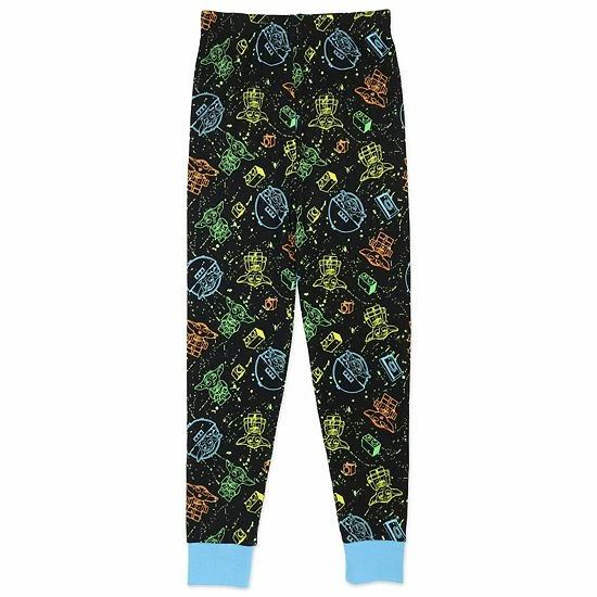 Licensed Character Boys 4-10 Lego Star Wars Grugu Blocks 3-Piece Pajama Set 6 Licensed Character Boys 4-10 Lego Star Wars Grugu Blocks 3-Piece Pajama Set - Image 4