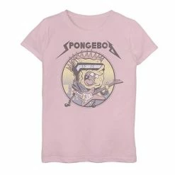 Licensed Character Girls 7-16 Nickelodeon SpongeBob SquarePants Graphic Tee Purple Heather -Licensed Character Shop unnamed file 9945