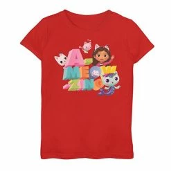 Licensed Character Girls 7-16 Gabby's Dollhouse "A-Meow-Zing" Graphic Tee