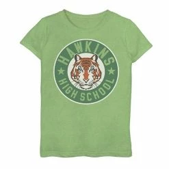 Licensed Character Girls 7-16 Netflix Stranger Things Hawkins High School Logo Graphic Tee