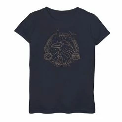 Licensed Character Girls 7-16 Harry Potter Ravenclaw Line Art Logo Tee