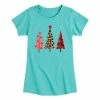 Licensed Character Girls 7-16 Leopard Print Christmas Trees Graphic Tee -Licensed Character Shop unnamed file 9979
