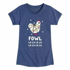 Licensed Character Girls 7-16 Chicken "Fowl Lalala" Tee