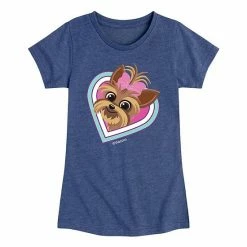 Licensed Character Girls 7-16 JoJo Siwa Dog Heart Tee Blue