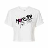 Licensed Character Juniors' Monster High Logo Cropped Graphic Tee White -Licensed Character Shop unnamed file 9997